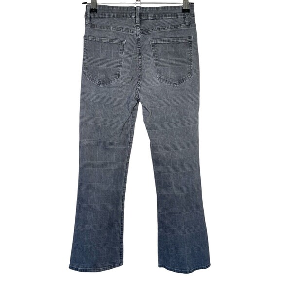 Frame Le Crop Mini Boot Plaid Jeans in Washed Grey‎ Plaid Size 26 - Picture 4 of 14